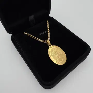 목걸이 앤티크 빈티지 유품 정리 미니멀리스트 골드 컬러 코인 목걸이