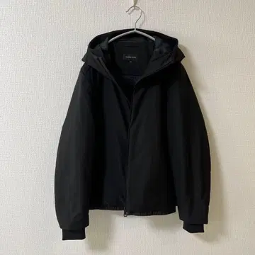 GLOBAL WORK 후드 자켓 블랙 블루종 코트 이번 시즌