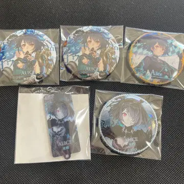 시노아리스 앨리스 캔뱃지 아크릴 참 세트