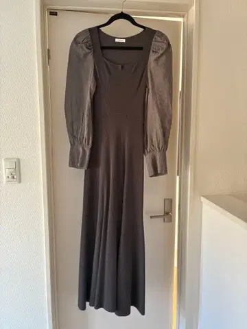 프레이 아이디 그레이 롱 드레스 퍼프 슬리브 새상품급