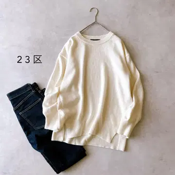 새상품급 23구 22AW 울 코드 크루넥 니트 잡지 게재 상품 44