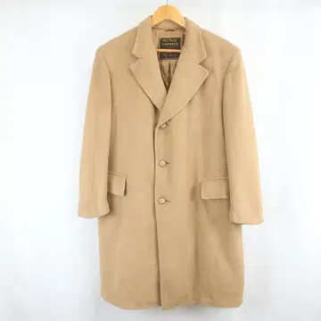 VINTAGE USA제 캐시미어 체스터 코트 구제 의류 베이지 남성용