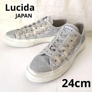 lucid JAPAN 루시다 스팽글 실버 스니커즈 라메 24