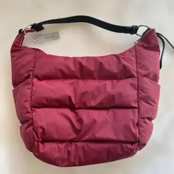 쿠션 숄더백 버건디