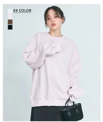 베이스먼트 온라인 속기모 맨투맨 핑크