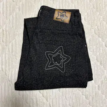 starteam 스타팀 레오파드 데님 32