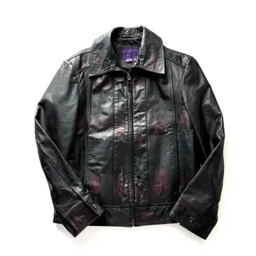 새상품급 ZARA 천연 가죽 가죽 자켓 빈티지 가공