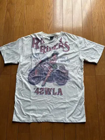 AVIREX 바이크 그래픽 T셔츠 M 빈티지