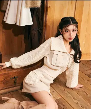 다리치 Darich 니트 콤비 맨투맨 셋업