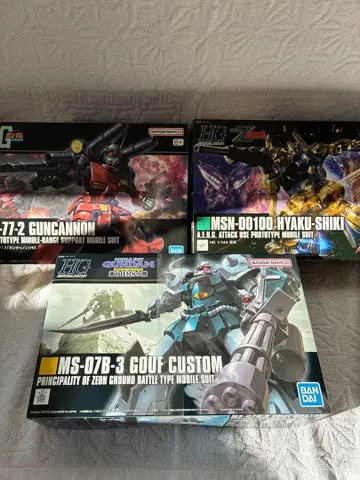 건담 프라모델 3종 세트
