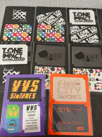 SixTONES 스티커 세트 9개 세트