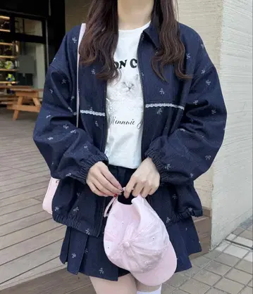 apres jour 패턴 모듬 BIG 블루종 F