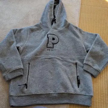 PINK HOUSE 플리스 후드티 그레이