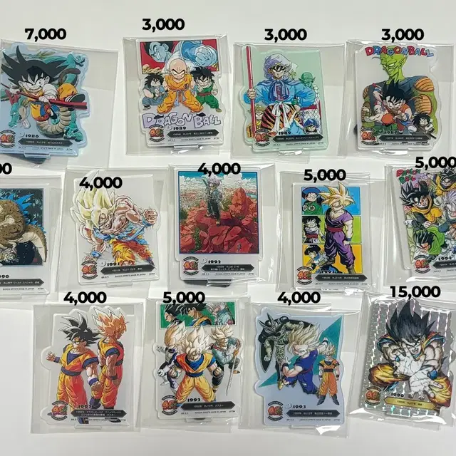 드래곤볼 40주년 제일복권 아크릴 스탠드