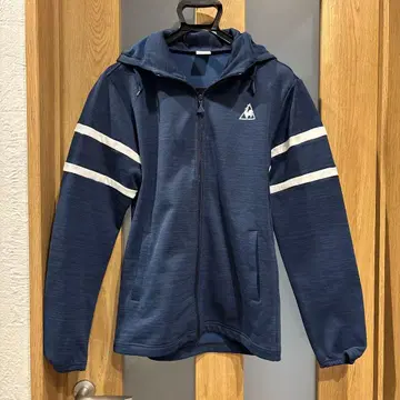 르꼬끄 후드 부착 후드티 네이비