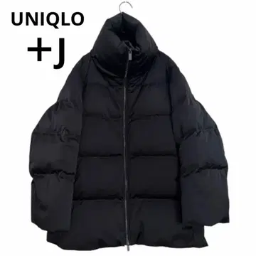 새상품급 유니클로 +J 다운 볼륨 자켓 블랙 질 샌더 M