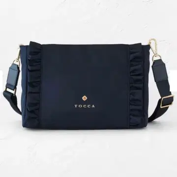 TRIM WAVES POCHETTE 포쉐트 백 네이비 TOCCA