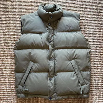 THE NORTH FACE 다운 베스트 S 사이즈 올리브 그린
