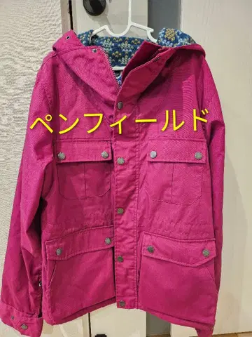 Penfield 후드 부착 핑크 후드티