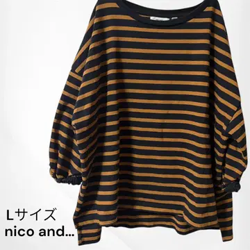 니코앤드 - 스트라이프 티셔츠 니코앤드 7부 소매