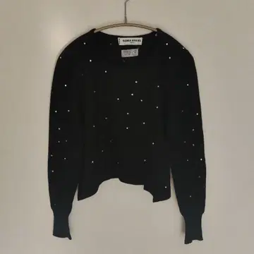 SONIA RYKIEL 블랙 니트 비쥬 장식