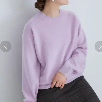[ 새상품급 ] IENA / SUPER180 크루넥 풀오버 퍼플