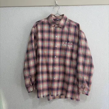 체크 무늬 긴팔 셔츠 한국 캐주얼