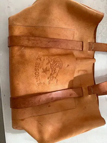 IL BISONTE 토트백 베이지 가죽