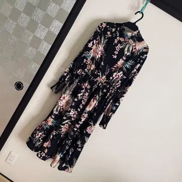 꽃무늬 원피스 롱 원피스 올 패턴