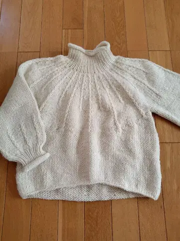 LANDWARDS 손뜨개질 니트 하이넥 풀오버