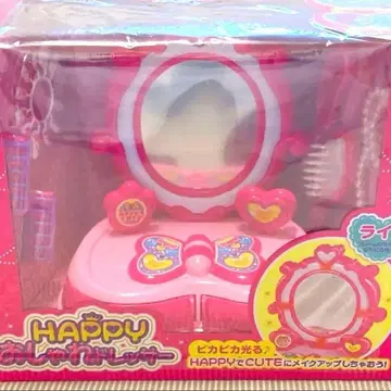 빛나는 화장대 역할 놀이용 하트가 귀여운 HAPPY CUTE 라이트 거울