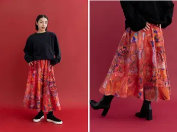 HERALBONY 새틴 스커트 [ 사과 부케 ]