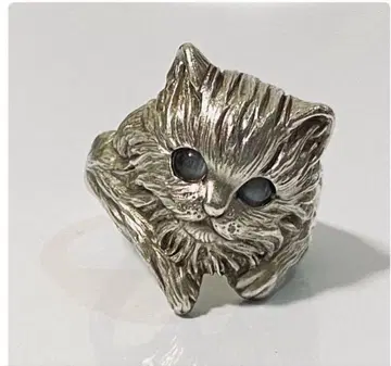 실버 925 빈티지 캣츠아이 고양이 반지