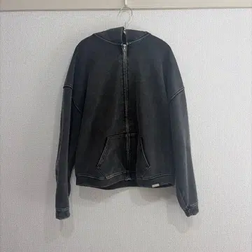 다크 그레이 풀 집업 후드티 한국 패션