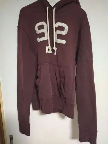 Abercrombie & Fitch 버건디 후드티 L 사이즈