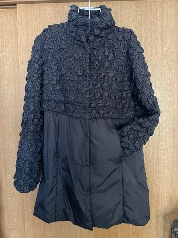 플라워 무늬 블랙 겨울 상품 자켓 (빅 사이즈)