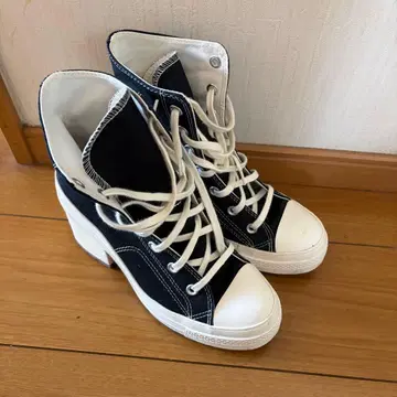 CONVERSE 디럭스 힐 스니커즈 25cm 통굽 스니커즈