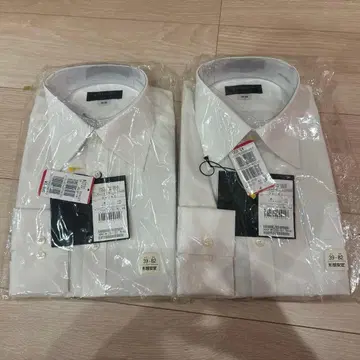 고타이리쿠 화이트 긴팔 와이셔츠 2장 세트 38-82