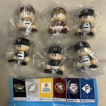 파워프로 프로야구팀 캡슐 토이 피규어 6체 세트