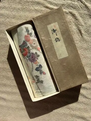 꽃무늬 자수 일본 의류용 백 미사용 쇼와 레트로 빈티지