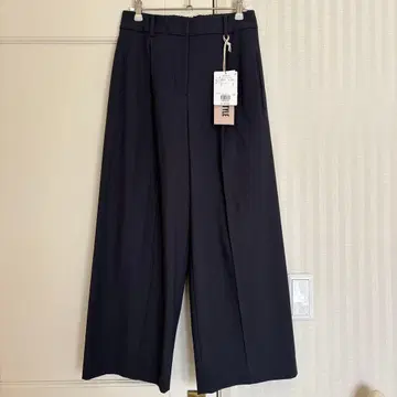 [ 미사용 새상품 ] PLST M 사이즈 네이비 와이드 팬츠