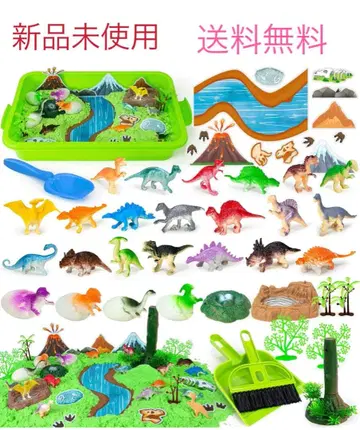 실내 모래놀이 세트 공룡 세트 수납 박스 포함 모래놀이 완구