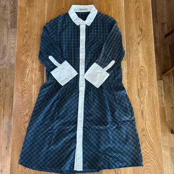 BEAMSBOY 체크 무늬 셔츠 원피스