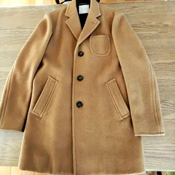 VALLIS 베이지 울 피코트 46