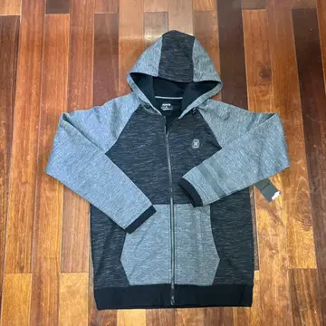Hurley 풀 집업 후드티 M 그레이/블랙