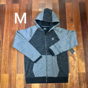 Hurley 풀 집업 후드티 M 그레이/블랙