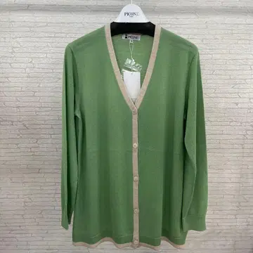 PICONE 그린 V넥 캐시미어 가디건