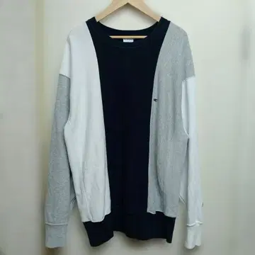 W641 Champion 리버스 위브 클레이지 패턴 맨투맨