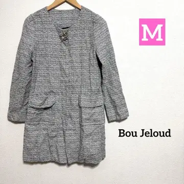 Bou Jeloud 노카라 자켓 그레이 계열 트위드풍 90s