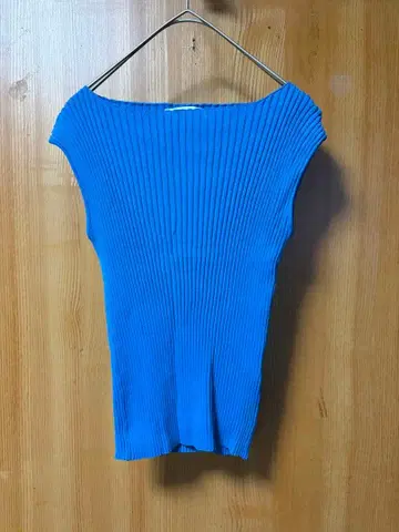 URBANRESEARCH 어반 리서치 슬리브리스 니트 파랑 프리 사이즈